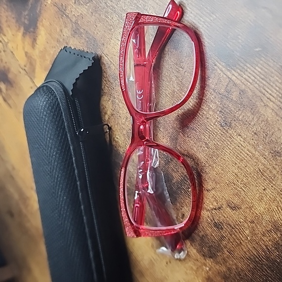 EyeKeeper Fashion Readers Rose Red Glasses No Strength NWT X002SBLDRT - Picture 1 of 3